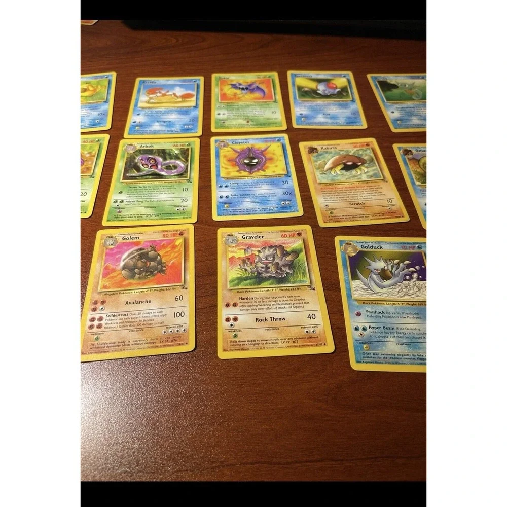 15 Pokemon Cards from‎ the Fossil Collection